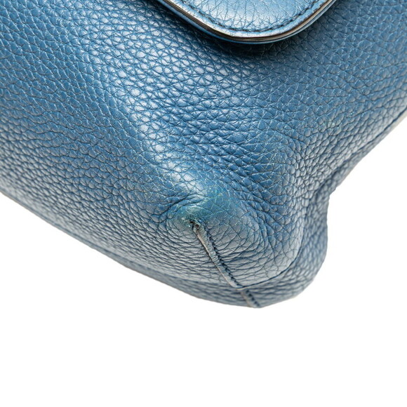 GUCCI Blue Leather Shoulder Bag - Picture 5 of 16